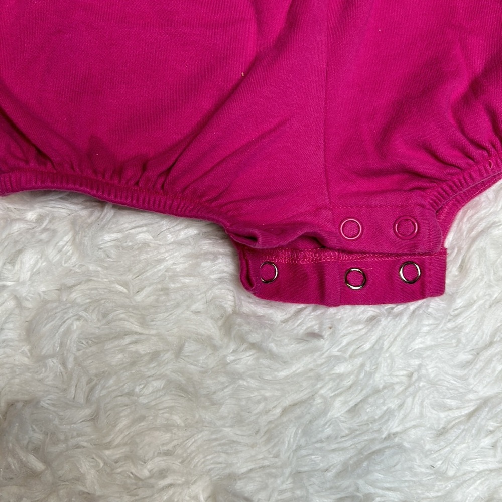 Carter’s Pink Floral Snap Onesie - Picture 4 of 7